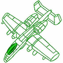 Airplanes Embroidery Design 1